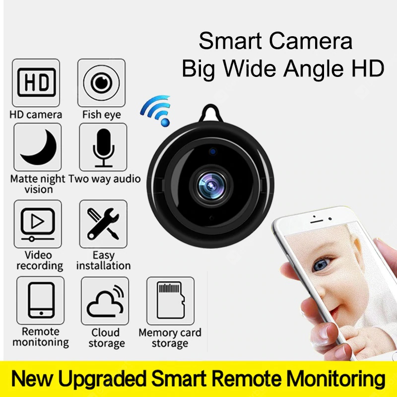 비디오 감시 카메라 무선 나이트 비전 스마트 홈 보안 IP 카메라 모션 감지-카메라